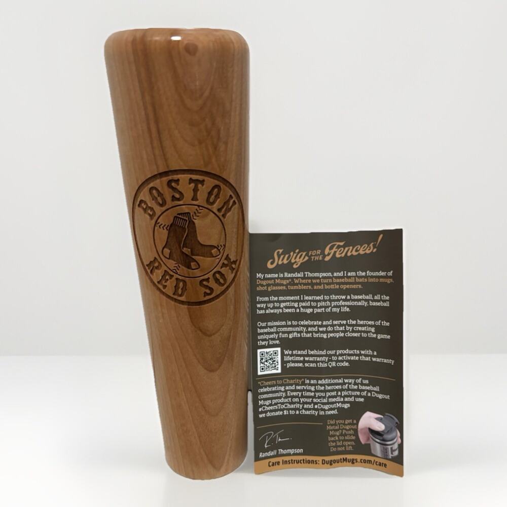 Boston Red Sox Wood Bat Mug / Dugout Mugs / 10" / MLB / Baseball / Gift